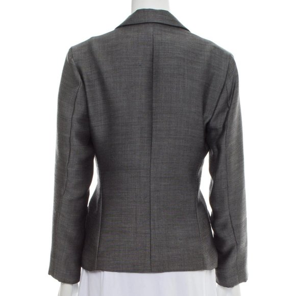 Jil Sander strong shoulder fitted wool/mohair jacket/blazer Sz 38 - Picture 3 of 8